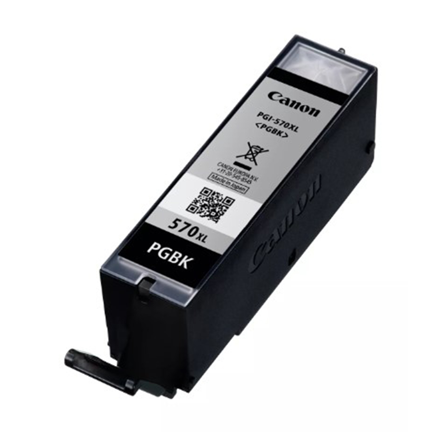 Una cartuccia d'inchiostro nero Canon PGI-570XL, con il nome del marchio e le informazioni sul prodotto.