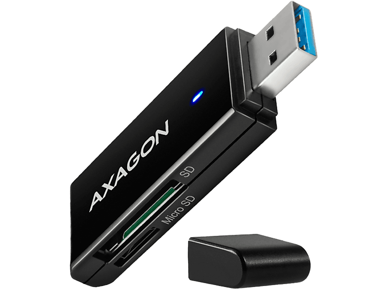 AXAGON USB-A 3.2 Gen 1 SD/microSD kártyaolvasó (CRE-S2N)