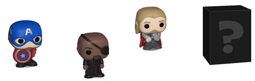 FUNKO POP Bitty POP! Marvel Captain America 4PK figura (FU71503)