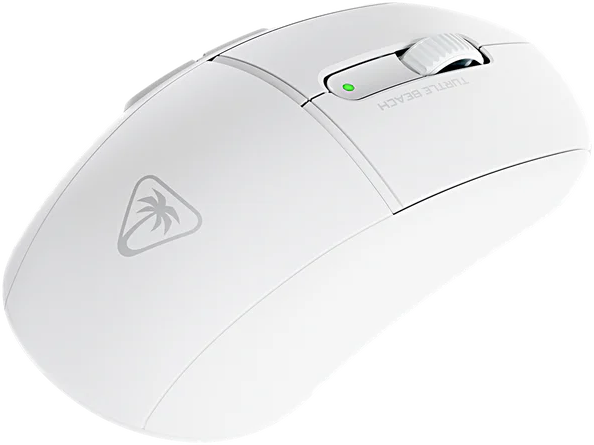 Weiße Gaming-Maus mit dem Logo von Turtle Beach.