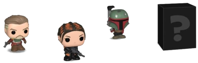 FUNKO POP Bitty POP! Mandalorian Marshal 4PK figura (FU75453)