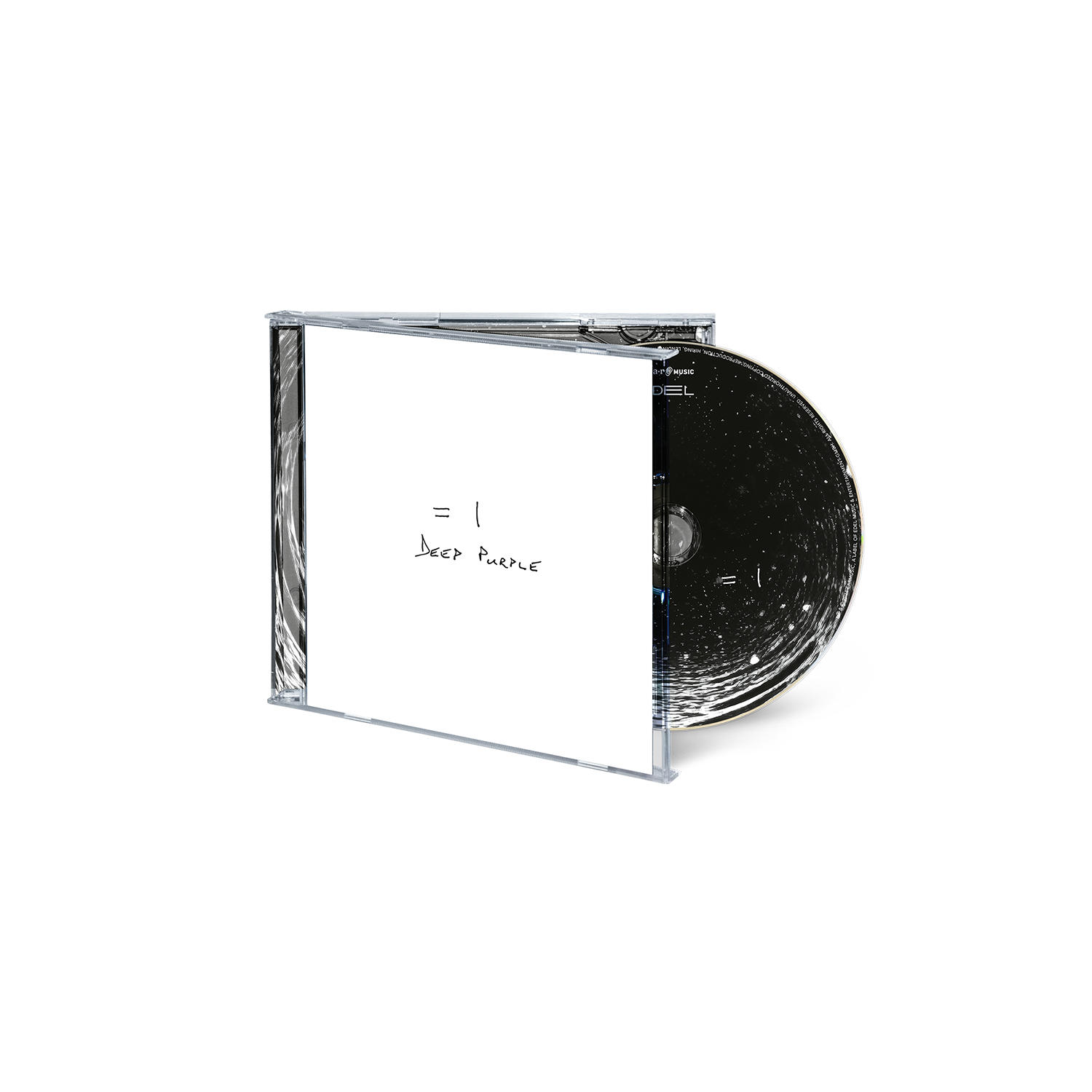 CD in klarer Hülle mit dem Album Deep Purple. Schwarze CD mit weißem Label.