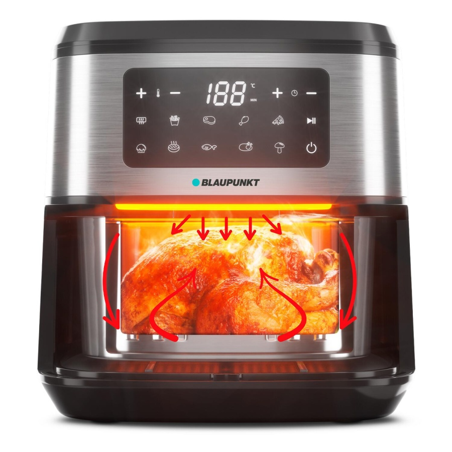 BLAUPUNKT Tastemaster D9750 Hava Fritözü Siyah Gümüş