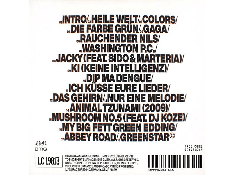 Marsimoto - Keine Intelligenz [CD]