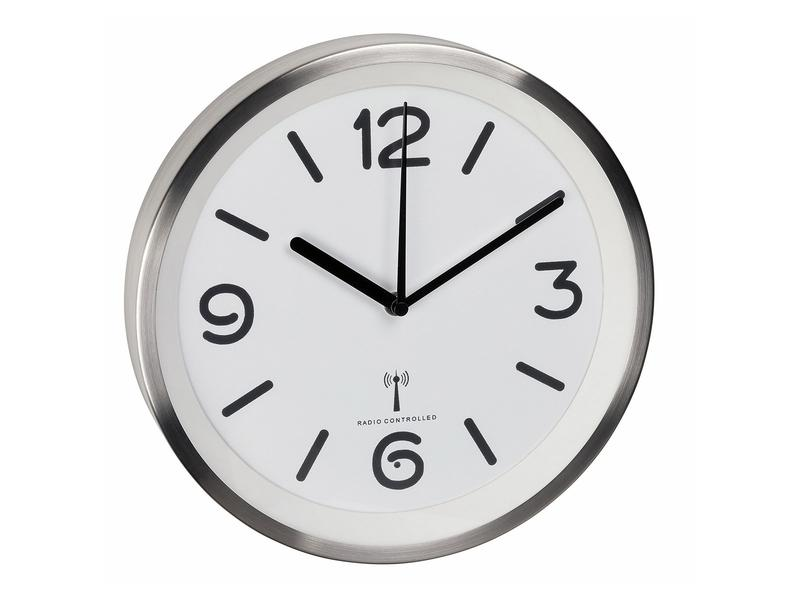 Horloge Murale Radio-pilotée TFA Dostmann Contour - Diamètre 35 Cm, Aspect Rouille, Chiffres Noirs - Réglage Automatique Heure D'été/hiver