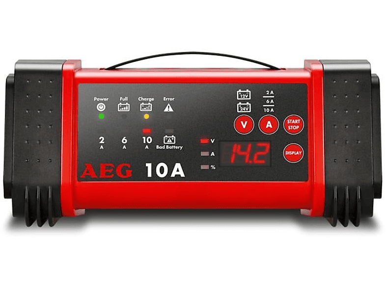 AEG AUTOMOTIVE 12837800 Fahrzeugbatterieladegerät Schwarz/Rot