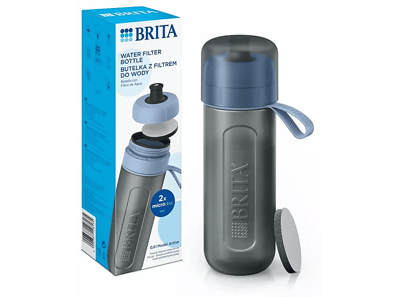 Butelka filtrująca Brita Active błękit 2 dyski – zdjęcie 2