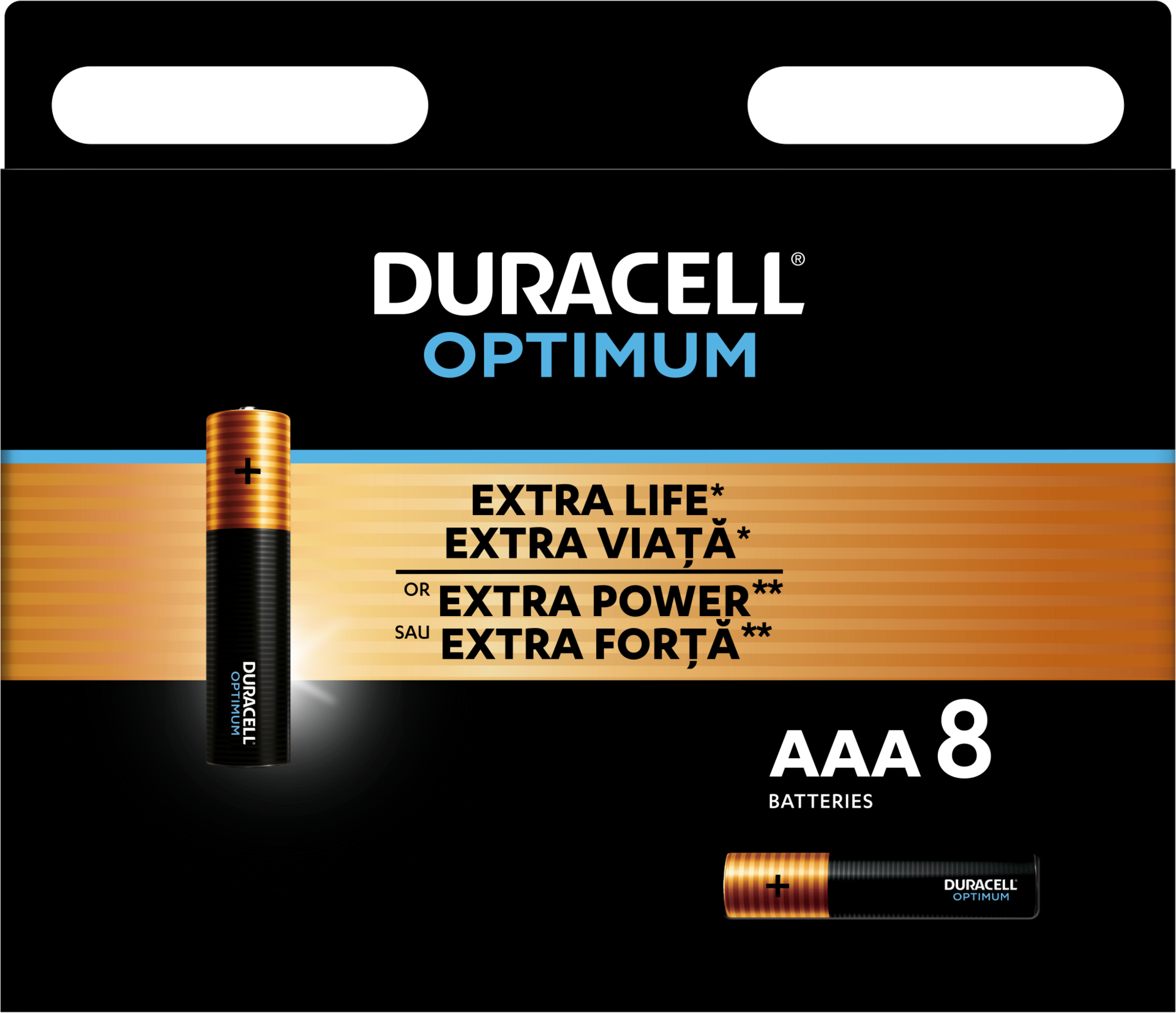 DURACELL Optimum 8 db AAA elem