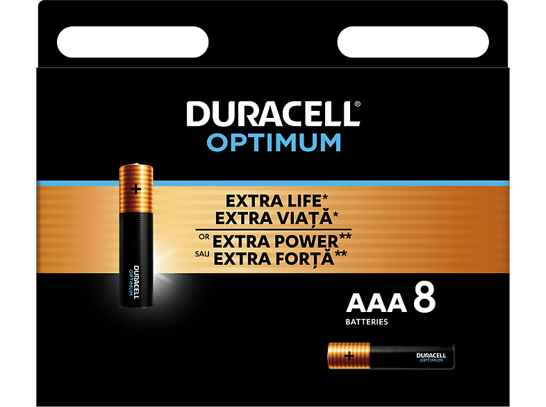 DURACELL Optimum 8 db AAA elem