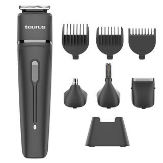 Afeitadora corporal - Taurus MC1000, 3 velocidades, Peine para la barba, aceite para las cuchillas, cepillo de limpieza., 90 min, Gris