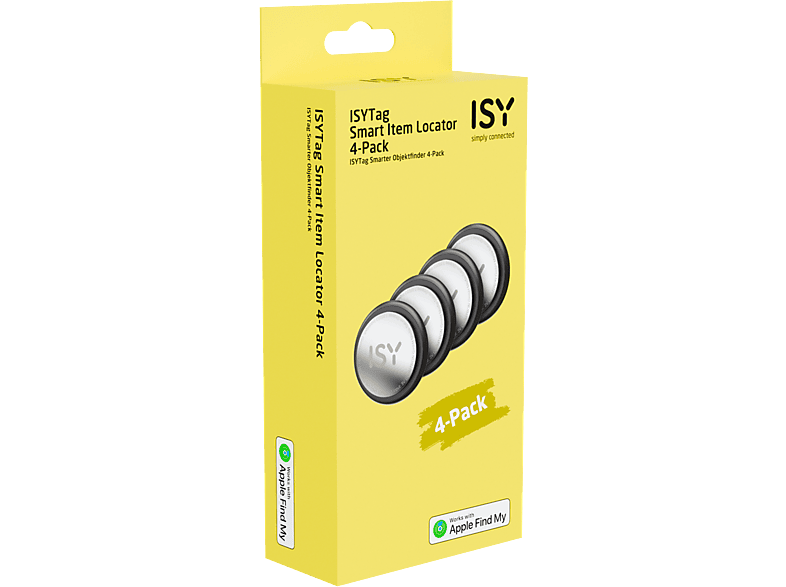 ISY IIT 1001 ISYTag 4er Pack, smarter Objektfinder