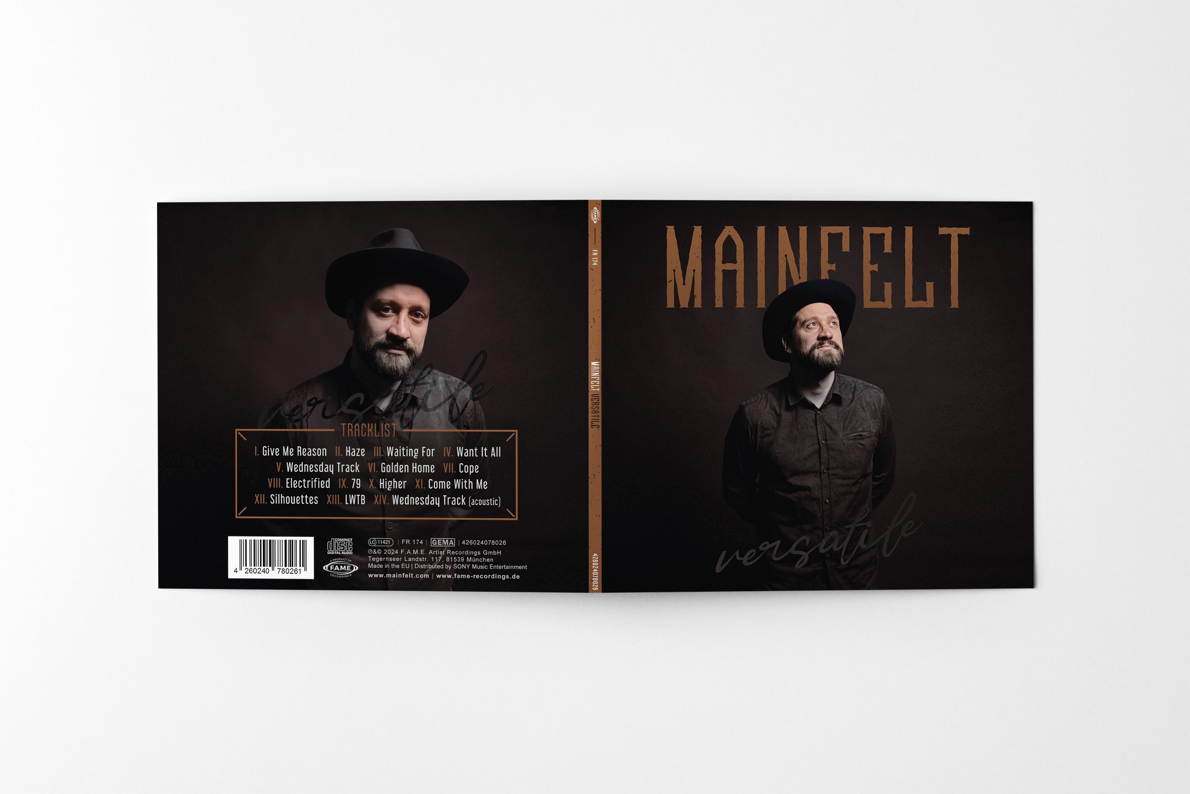 CD-Album mit einem Mann mit Hut auf dem Cover.