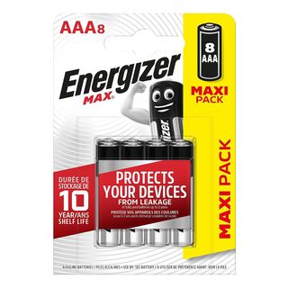 ENERGIZER MAX AAA LR03 8 PCS AAA Batteria