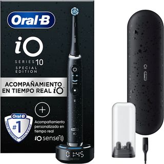 Cepillo eléctrico - Oral-B iO 10, Guía a tiempo real, 7 Modos, Sensor de presión, Cosmic Black