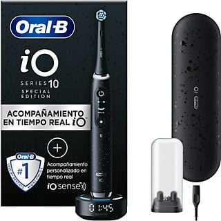 Cepillo eléctrico - Oral-B iO 10, Guía a tiempo real, 7 Modos, Sensor de presión, Cosmic Black