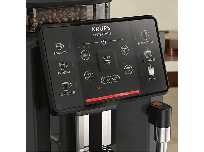 KRUPS Sensation C50 Tam Otomatik Espresso Makinesi Kömür Siyahı_2