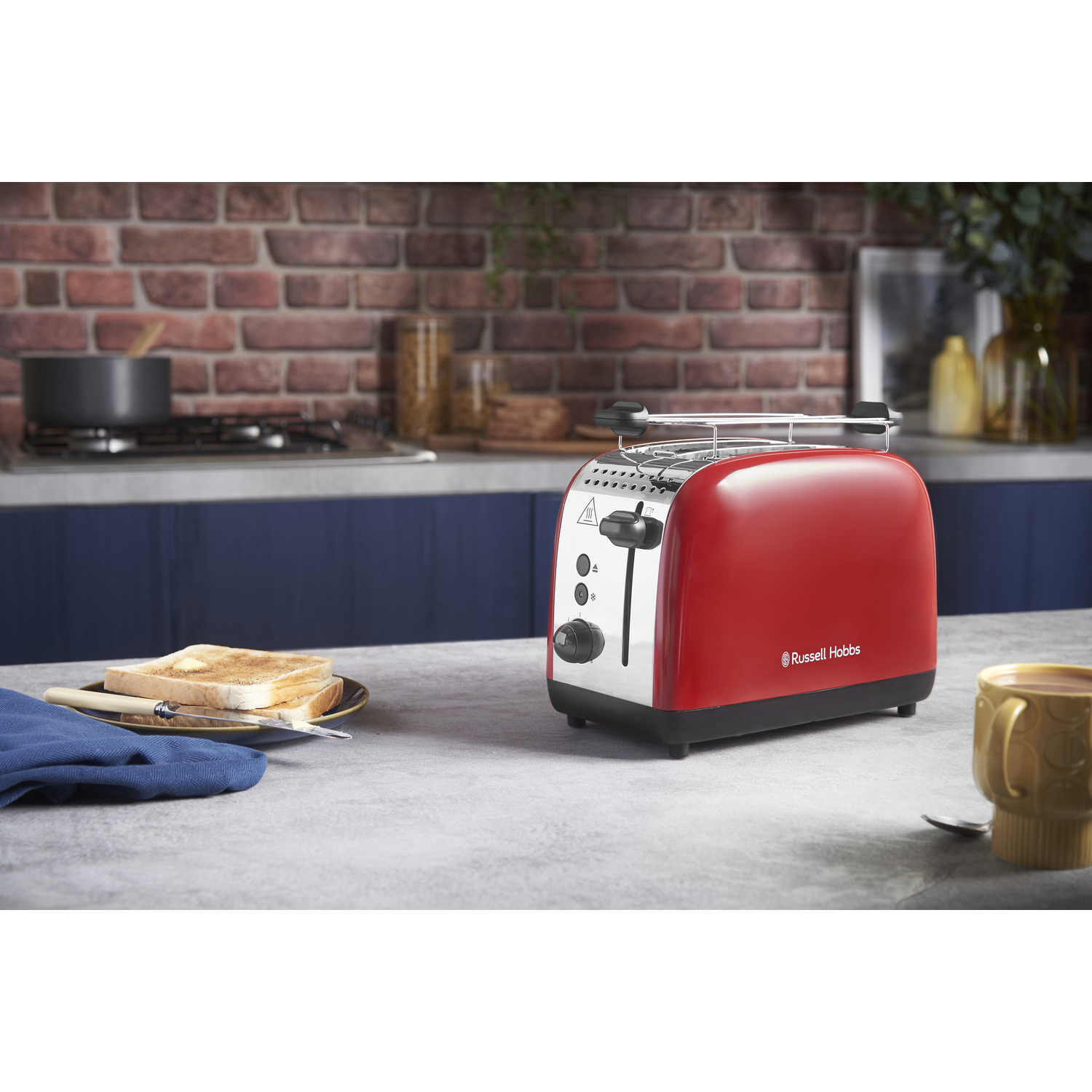 Russell Hobbs 26554-56 Colours Plus kenyérpirító, Piros