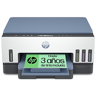 Impresora multifunción - HP Smart Tank 7006, Color/Mono, 9 ppm, incluye tinta hasta 3 años de tinta incluida, Wi-Fi, Azul