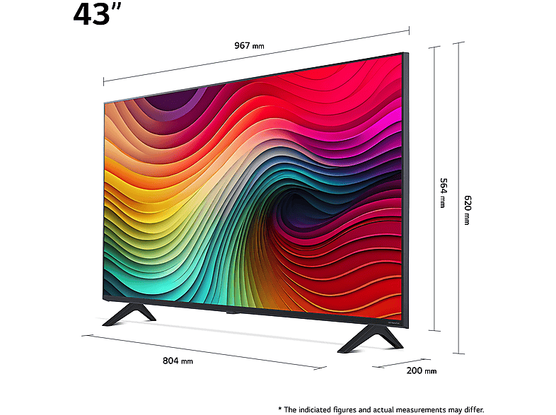Thumbnail - LG 43NANO81T6A NanoCell TV (Flat, 43 Zoll / 109 cm, UHD 4K, SMART TV, webOS 24 mit ThinQ)