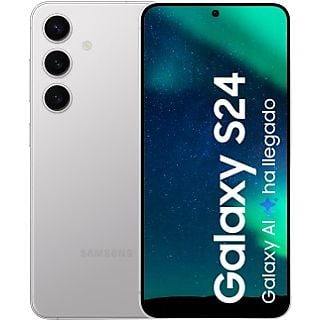 Móvil - Samsung Galaxy S24, Marble Gray, 256GB, 8GB RAM, 6.2" FHD+, con IA, Exynos 2400, 4000 mAh, Android 14