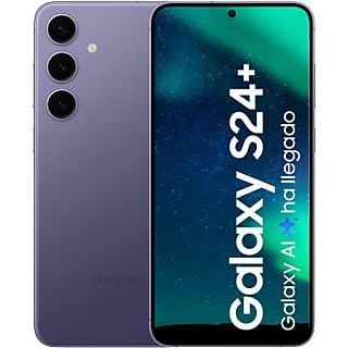 Móvil - Samsung Galaxy S24 Plus, Cobalt Violet, 256GB, 12GB RAM, 6.7" QHD+, con IA, Exynos 2400, 4900 mAh, Android 14