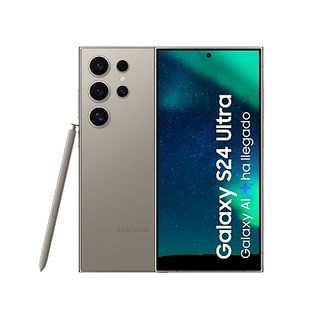 Móvil - Samsung Galaxy S24 Ultra, Titanium Gray, 256GB, 12GB RAM, 6.8" QHD+, con IA, S Pen, Qualcomm Snapdragon 8, 5000mAh, Android 14