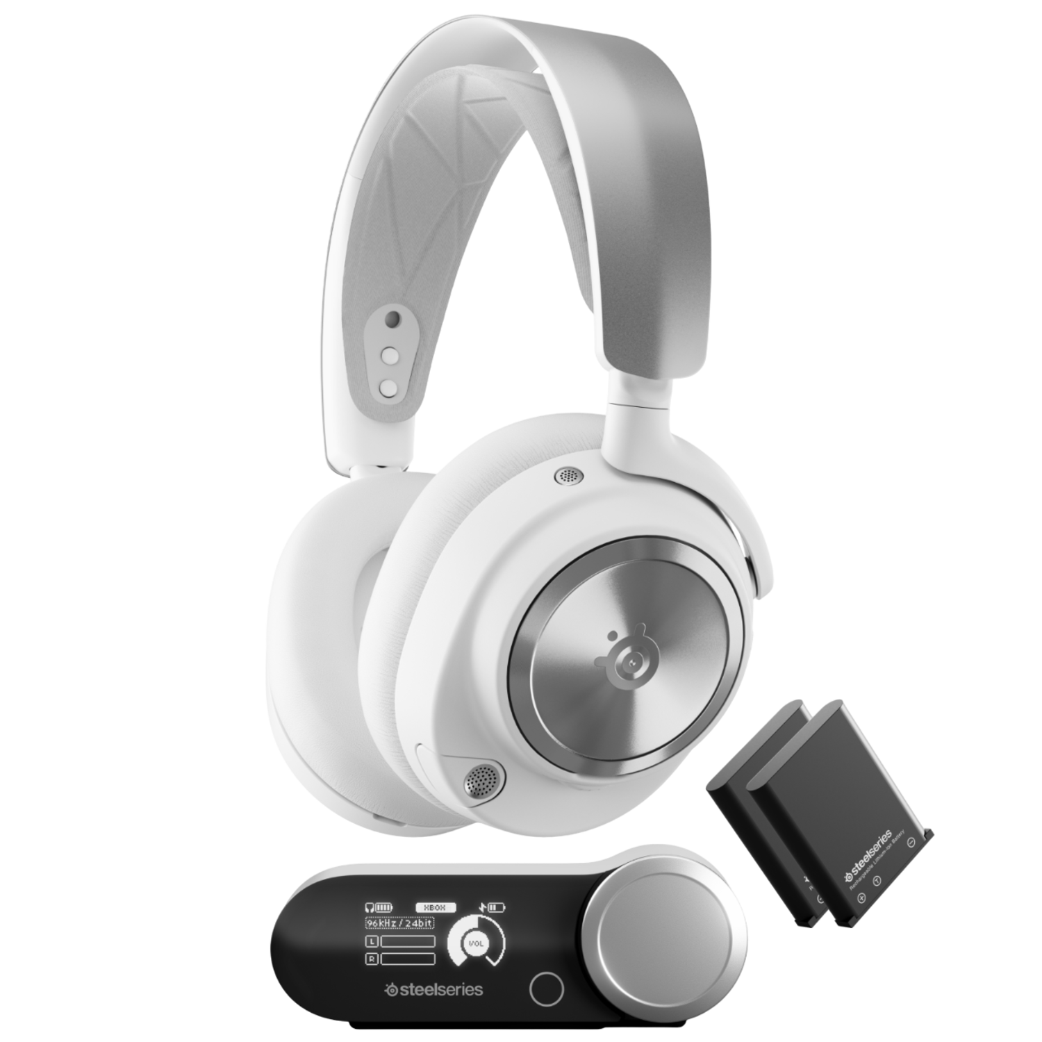 Steelseries Arctis Nova Pro Draadloze Gamingheadset - Wit (pc/ps5/ps4/switch)