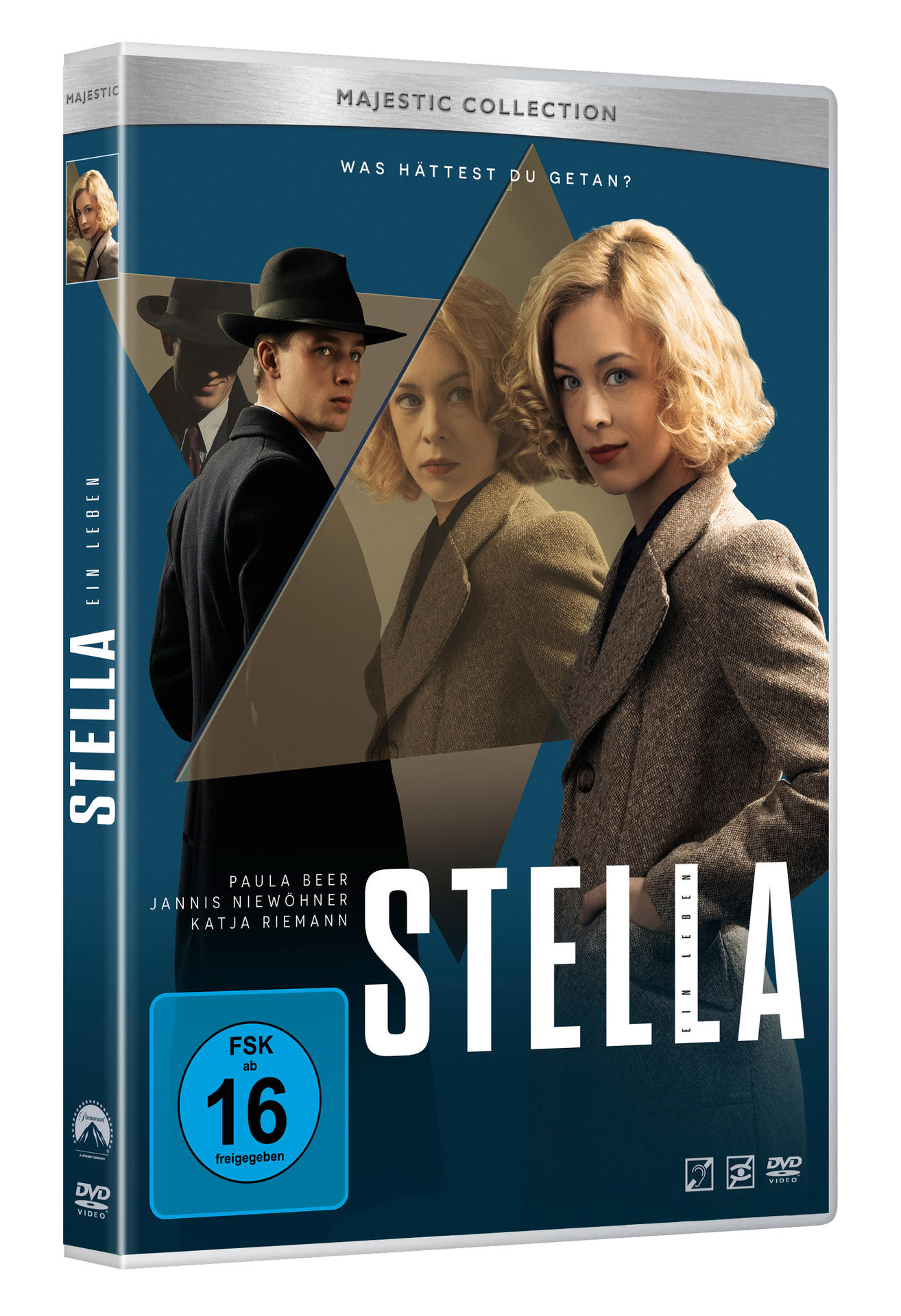 Eine DVD-Hülle für den Film Stella. Das Cover zeigt Schauspieler in historischen Kostümen.