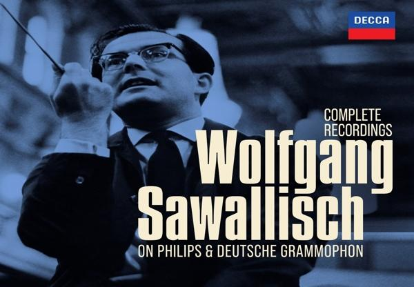 CD-Cover mit Wolfgang Sawallisch, Text auf Philips & Deutsche Grammophon und Decca-Logo.