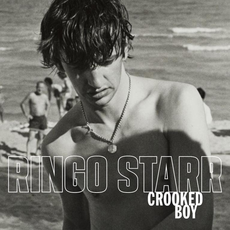 Albumcover von Ringo Starr: Mann am Strand, Titel 'Crooked Boy'.
