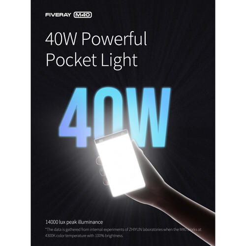 ZHIYUN Fiveray M40 Combo LED Işık 40 W Beyaz