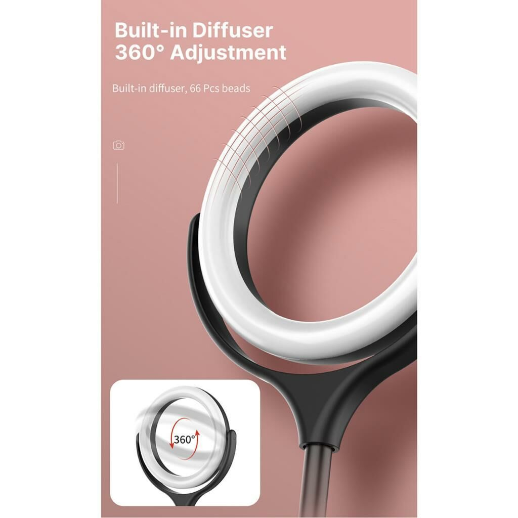 VIJIM K6 7 inç Led Ring Işık Seti Siyah