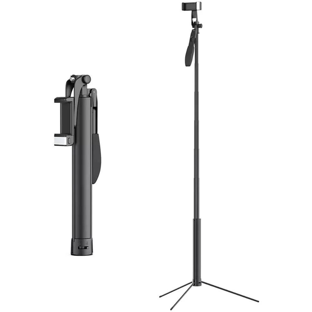 VIJIM MT-53 El Sarsıntı Önleyici Bluetooth Tripod Selfie Çubuğu Siyah