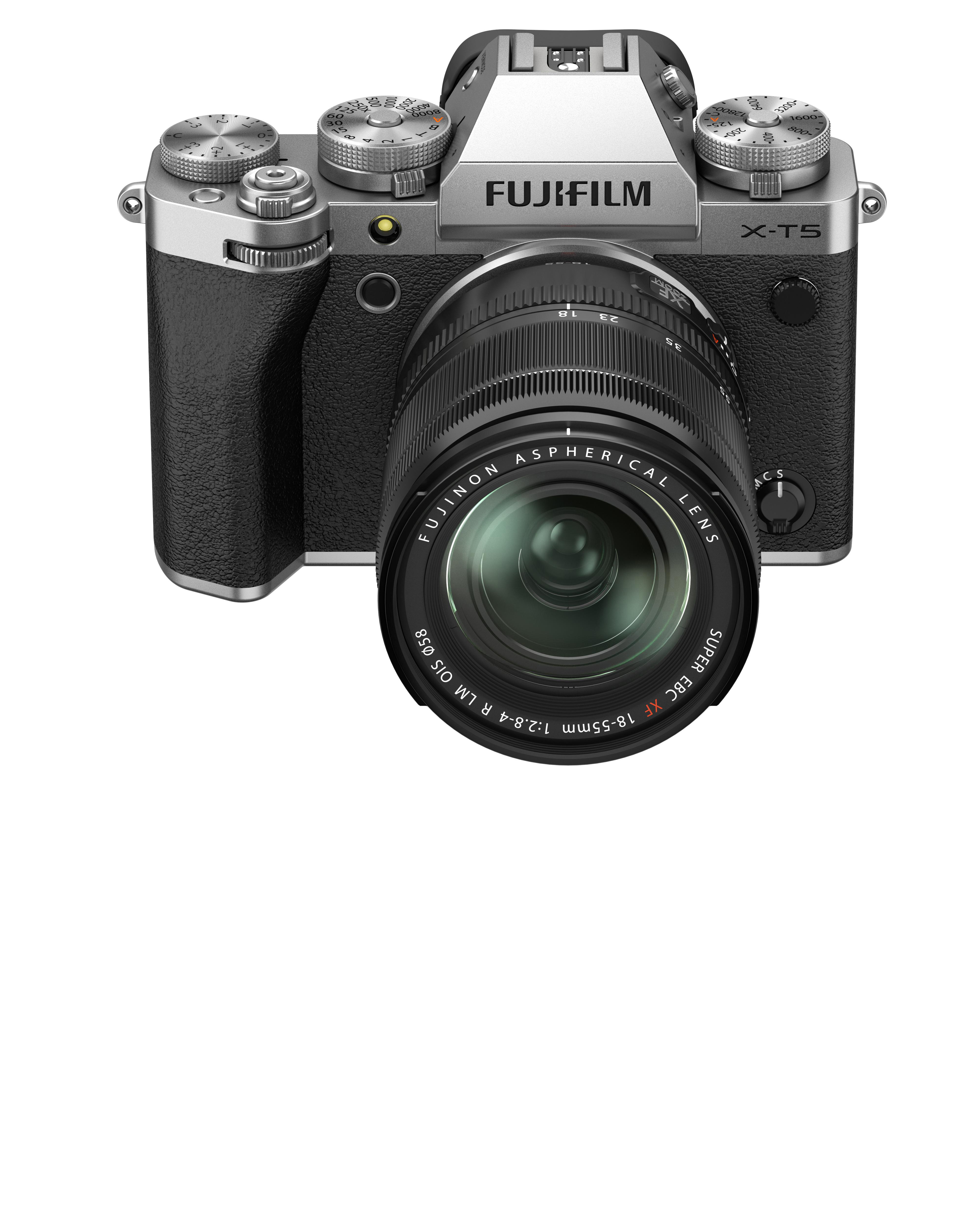 FUJIFILM X-T5 Kit Spiegellose Systemkamera mit Objektiv 18 - 55 mm, 7,6 cm Display Touchscreen