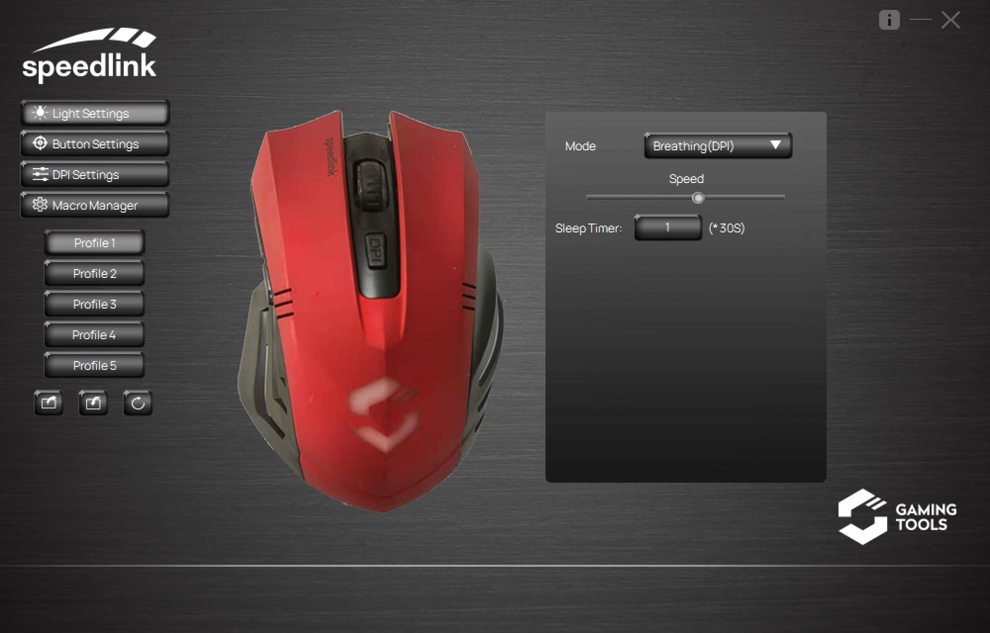 SPEEDLINK Fortus Gaming Maus, Schwarz/Rot