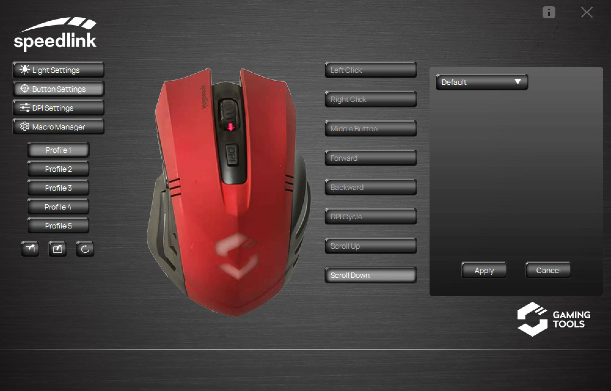 SPEEDLINK Fortus Gaming Maus, Schwarz/Rot
