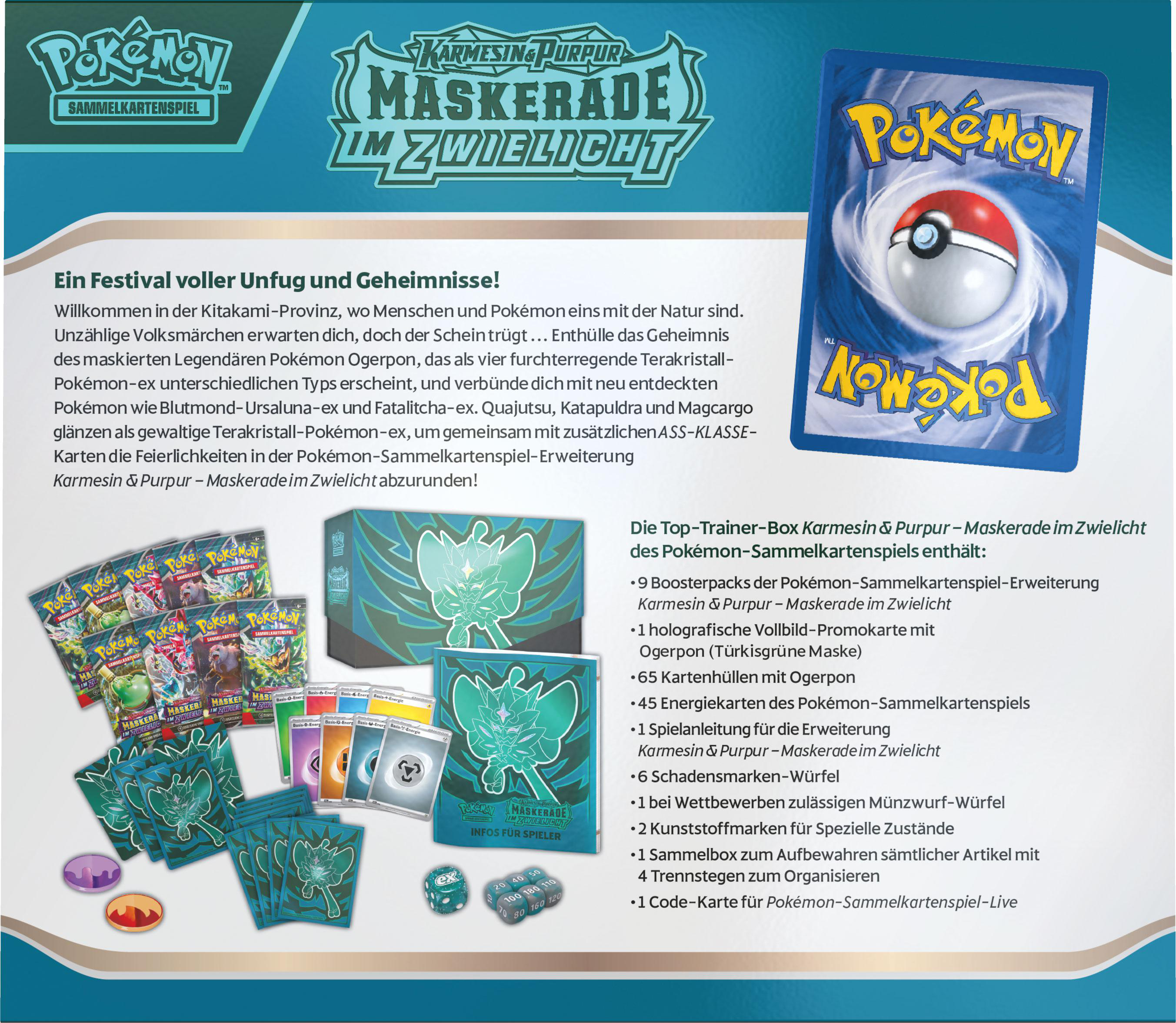 Box für Pokemon-Karten. Es ist eine Sammlung von Karten zum Tauschen.