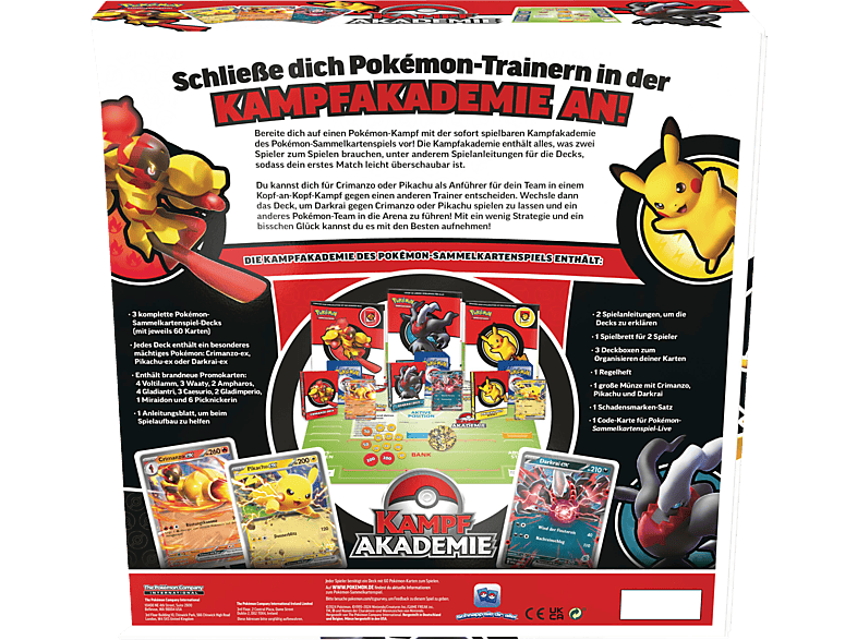Pokémon Company International Pokémon-Sammelkartenspiel: Kampfakademie (Pikachu-ex, Crimanzo-ex & Darkrai-ex) 2024 Sammelkartenspiel — Foto 2 von 4