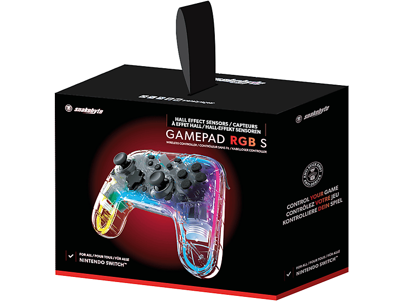 Thumbnail - SNAKEBYTE RGB S - Wireless mit einstellbarer RGB-Beleuchtung und belegbaren Zusatztasten Gaming Controller Transparent f...