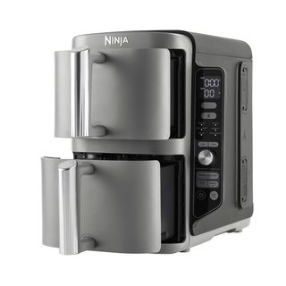 NINJA SL400EU Double Stack 2-Ebenen XL Airfryer Heissluftfritteuse 2470 Watt Grau