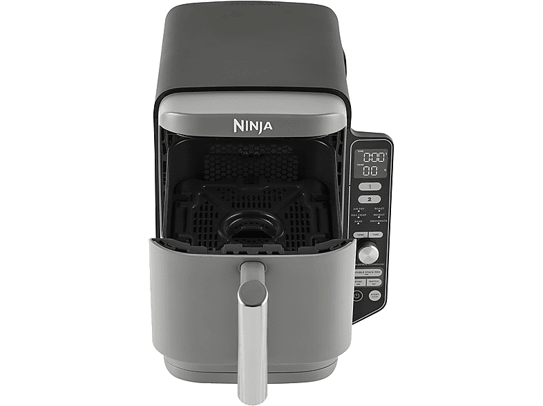 Ninja SL400EU Double Stack 2-Ebenen XL Airfryer Heissluftfritteuse 4,75 l + 4,75 l, 2470 Watt, Grau — Foto 4 von 5