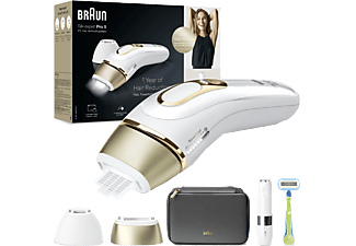 BRAUN PL5146 IPL Silk·Expert Pro 5 2 Başlıklı 400.000 Atımlı Lazer Epilasyon Cihazı Beyaz Gold