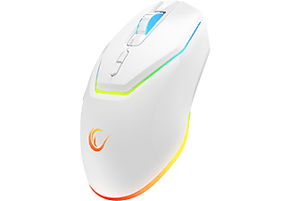 RAMPAGE Vortex M1 Kablosuz/Kablolu RGB Ledli Şarjlı Gaming Oyuncu Mouse Beyaz_1