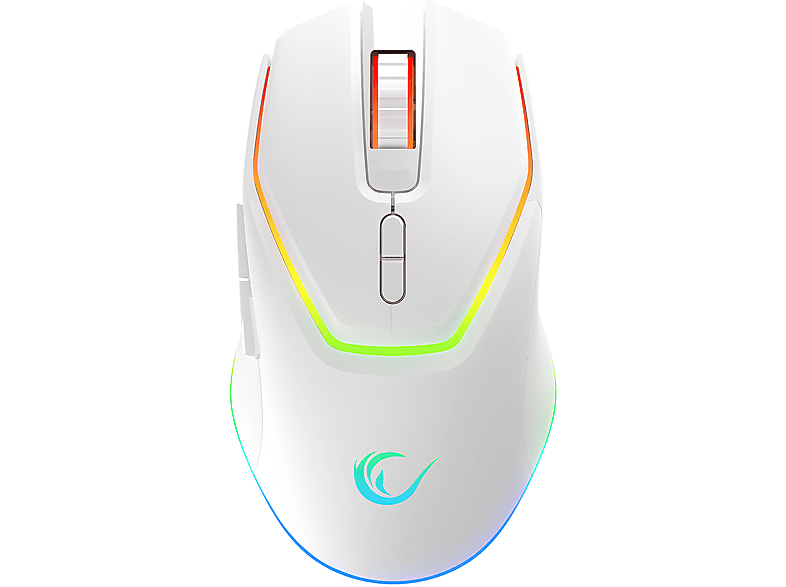 RAMPAGE Vortex M1 Kablosuz/Kablolu RGB Ledli Şarjlı Gaming Oyuncu Mouse Beyaz_2