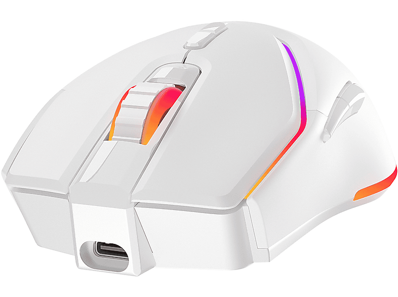 RAMPAGE Vortex M1 Kablosuz/Kablolu RGB Ledli Şarjlı Gaming Oyuncu Mouse Beyaz_4