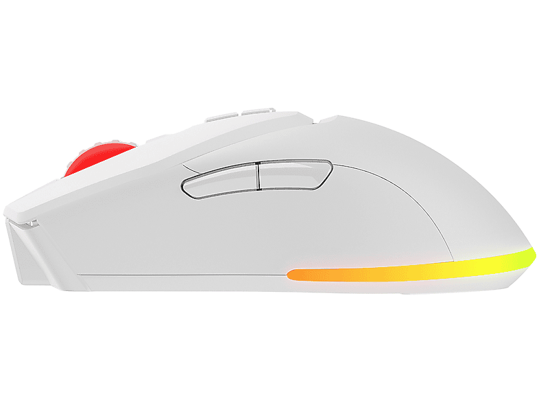 RAMPAGE Vortex M1 Kablosuz/Kablolu RGB Ledli Şarjlı Gaming Oyuncu Mouse Beyaz_5