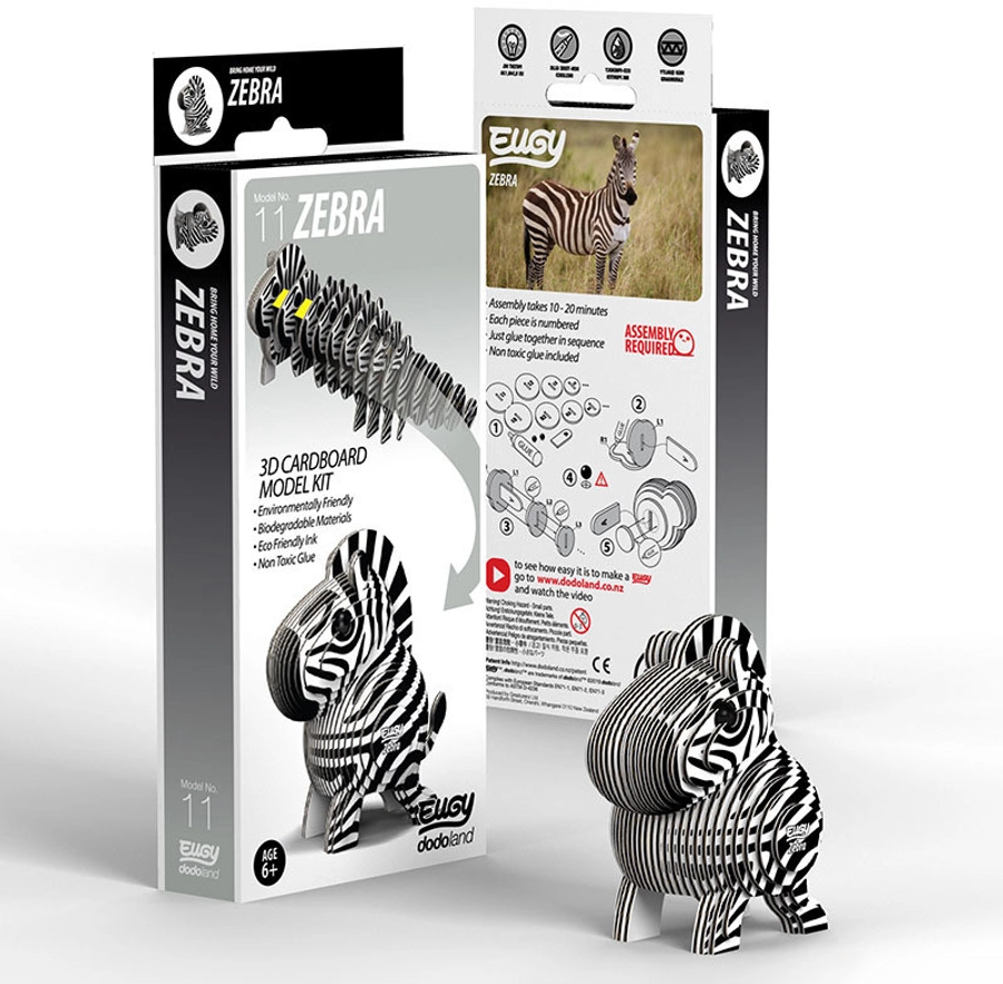 EUGY Zebra 3D puzzle