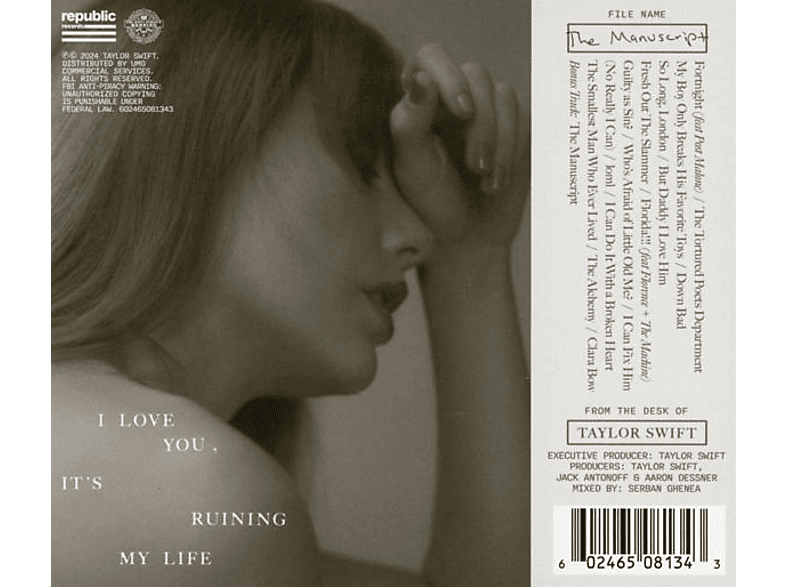 Taylor Swift - The Tortured Poets Department [CD] — Foto 2 von 2