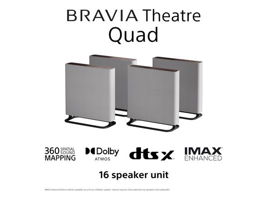 SONY BRAVIA Theatre Quad, Home Entertainment-System, Grau/Schwarz