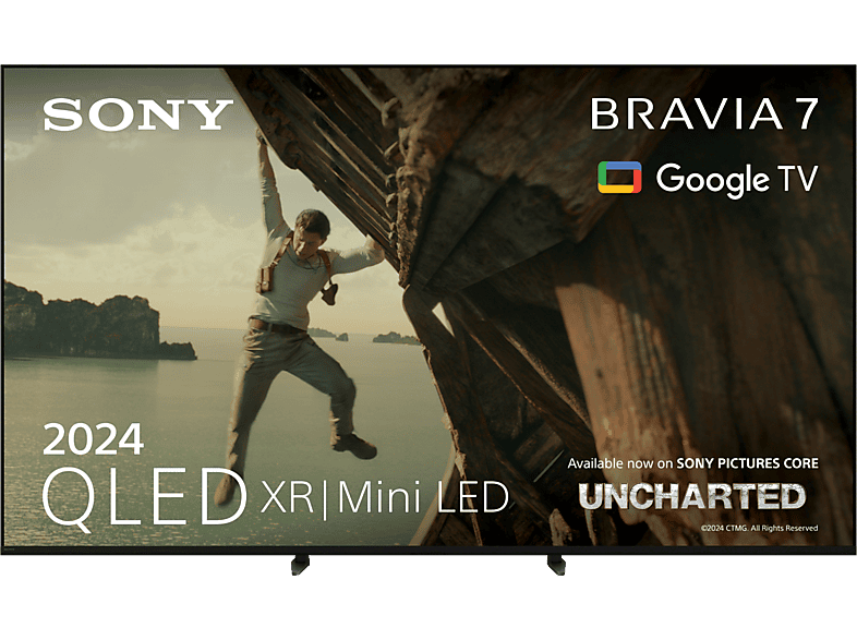 SONY BRAVIA 7 K 75 XR 70 QLED TV (Flat, 75 Zoll / 189 cm, QLED 4K, SMART TV, Google TV) MediaMarkt